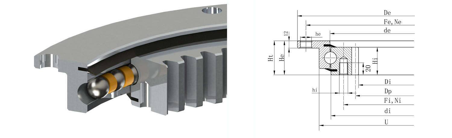 法蘭式轉(zhuǎn)盤軸承的特點及用途是什么？在安裝過程中有哪些問題？
